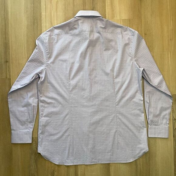 John Varvatos USA Men’s Purple Checkered Slim Fit Button Up Shirt Size XL NWT - Picture 8 of 8